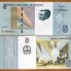 ANGOLA 5 KWANZAS UNC # 363