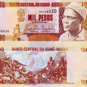 GUINEA BISSAU 1000 PESOS UNC # 66