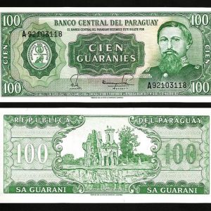 PARAGUAY 100 GURANIES UNC # 21
