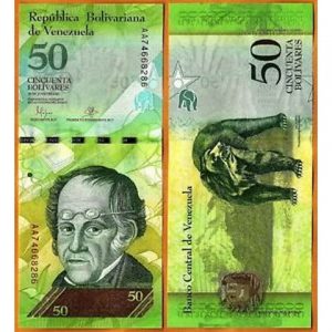 VENEZUELA 50 BOLIVARES UNC # 360