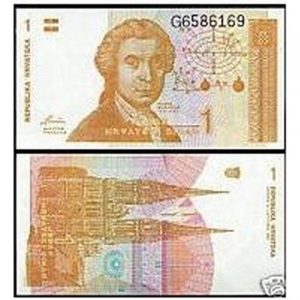 CROATIA 1 DINARA UNC # 922