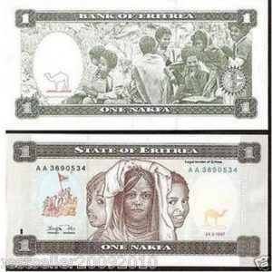 ERITREA 1 NAKFA UNC # 1095
