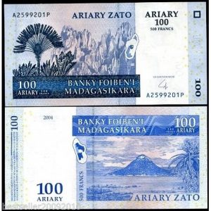 MADAGASCAR 100 ARIARY UNC # 886