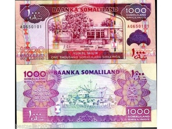 SOMALILAND 1000 SHILLINGS UNC # 874