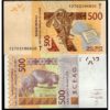 WEST AFRICA TOGO 500 FRANCS UNC # 947