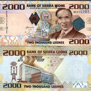 SIERRA LEONE 2000 LEONE UNC # 699