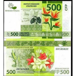 FRENCH PACIFIC TERRITORIES 500 FRANCS UNC # 1011
