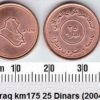 IRAQ 25 DINARS COIN UNC # 2188
