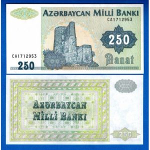 AZERBAIJAN 250 MANNAT UNC # 227