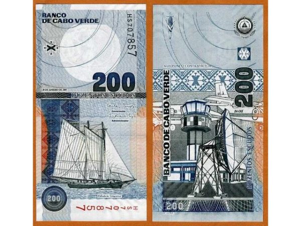 CAPE VERDE 200 ESCUDOS UNC # 564
