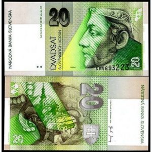 SLOVAKIA 20 KORUN UNC # 98