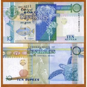 SEYCHELLES 10 RUPEES UNC # 943