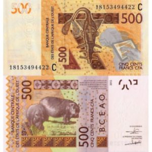 BURKINA FASO 500 FRANCS UNC # 144