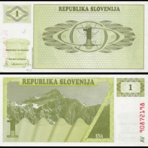 SLOVENIA 1 TOLAR UNC # 274