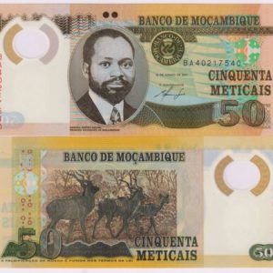 MOZAMBIQUE 50 METICAIS POLYMER UNC # 51