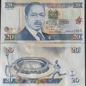 KENYA 20 SHILLINGS OLD ISSUE UNC # 696