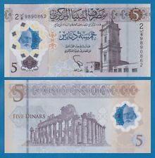 LIBYA 5 DINAR POLYMER UNC # 667