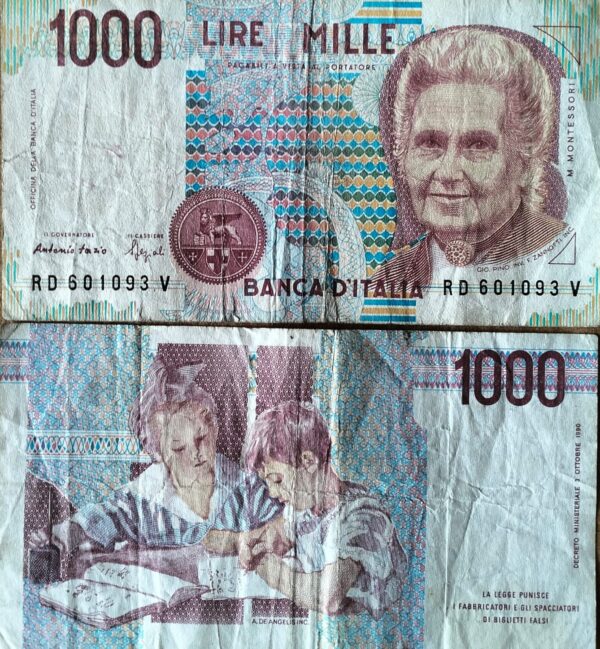 ITALY 1000 LIRE # 861