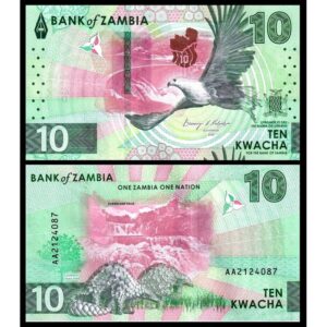 ZAMBIA 10 KWACHA UNC # 514