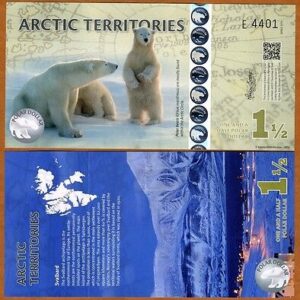 ARTIC TERRITORIES 1 1/2 DOLLAR UNC # 864