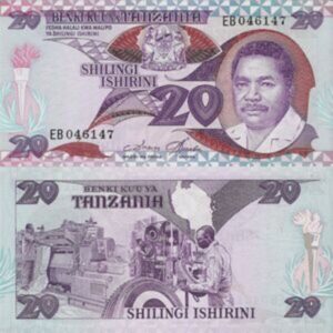 TANZANIA 20 SHILLINGS UNC # 305