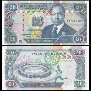 KENYA 20 SHILLINGS OLD ISSUE UNC # 129