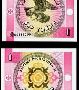 KYRGYZSTAN 1 TYIN UNC # 946