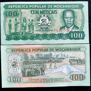 MOZAMBIQUE 100 METICAIS UNC # 145