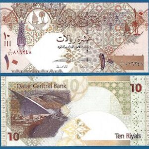 QATAR 10 RIALS UNC # 276