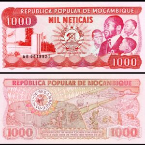 MOZAMBIQUE 1000 METICAIS UNC # 551