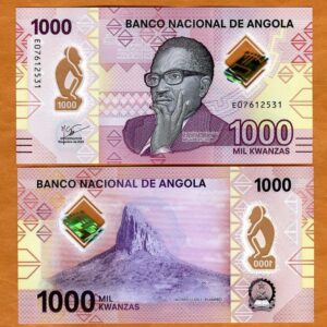 ANGOLA 1000 KWANZAS POLYMER UNC # 507