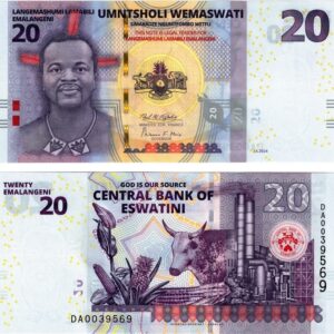 ESWATHINI 20 EMALANGENI UNC # 850