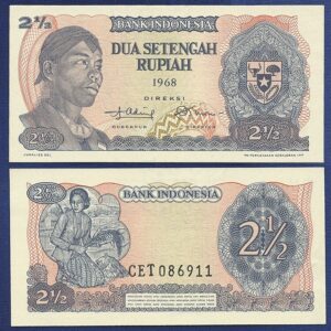 INDONESIA 2 1/2 RUPIAH UNC # 629