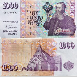 ICELAND 1000 KRONUR UNC # 933