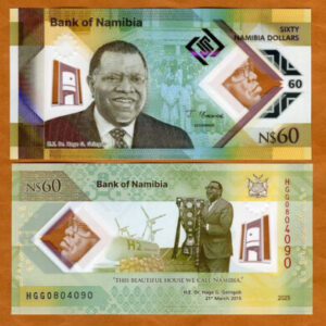 NAMIBIA 60 DOLLARS POLYMER UNC # 371