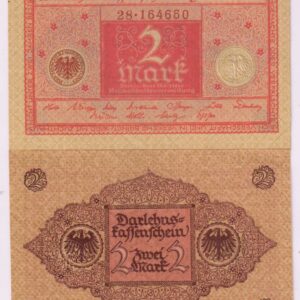 GERMANY 2 MARK UNC # 1026