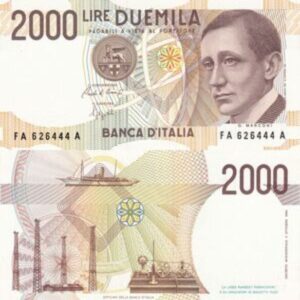 ITALY 2000 LIRE UNC # 852