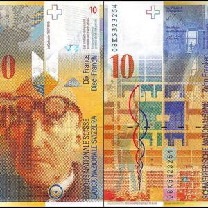 SWITZERLAND 10 FRANCS UNC # 517