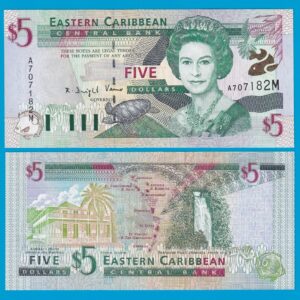 MONTSERRAT 5 DOLLARS UNC # 532