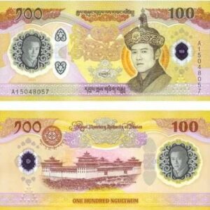 BHUTAN 100 NGULTRUM POLYMER UNC # 975