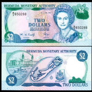 BERMUDA 2 DOLLARS UNC # 671