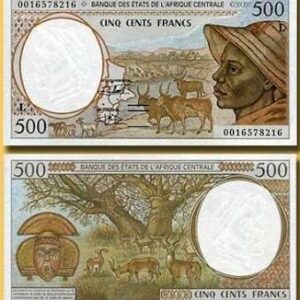 GABON 500 FRANCS UNC # 463
