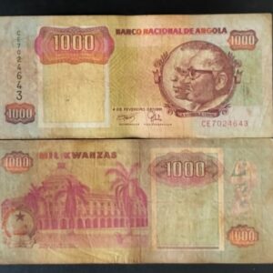 ANGOLA 1000 KWANZAS  # 362