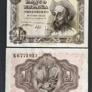 SPAIN 1PESETA VG # 517